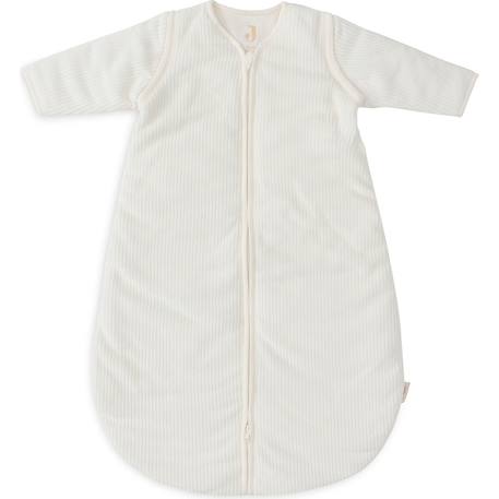 Gigoteuse hiver manches amovibles rib tog 3.5 en coton Ecru+Vert+Vert 1 - vertbaudet enfant 