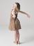 Robe à bretelles fille en gaze de coton beige+corail+vert émeraude 7 - vertbaudet enfant 