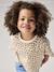 T-shirt fille cropped manches courtes beige+écru+rayé violet+rose poudré 1 - vertbaudet enfant 
