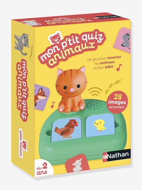Mon ptit quiz animaux multicolore 2 - vertbaudet enfant 