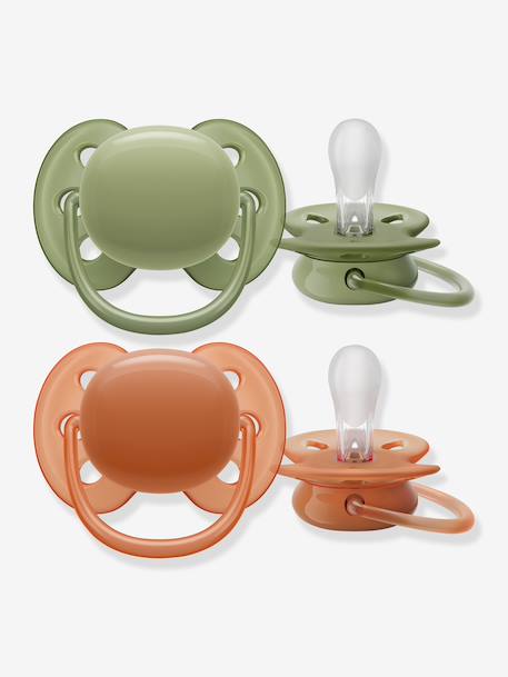 Lot 2 sucettes Ultra Soft 18 mois orange 3 - vertbaudet enfant 