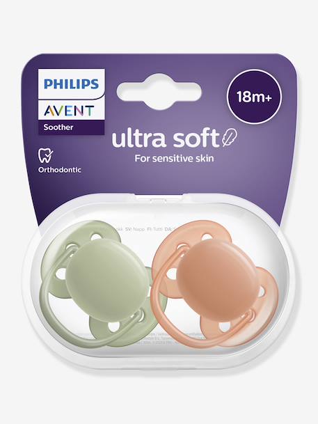 Lot 2 sucettes Ultra Soft 18 mois orange 4 - vertbaudet enfant 