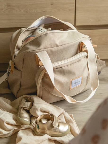 Sac à langer Genève II beige imprimé+Bleu marine+gris chiné+marron+Vert sauge 1 - vertbaudet enfant 