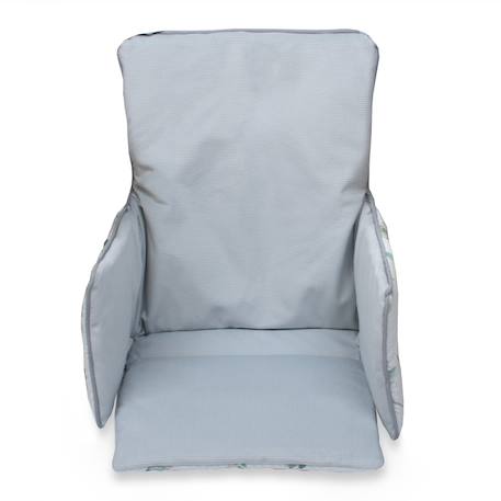 Coussin de chaise haute bébé eucalyptus Eucalyptus, vert, gris 4 - vertbaudet enfant 