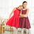 Robe qui tourne  en velours  et col claudine en tartan  hepburn Rouge carreaux tartan blanc vert+Rouge vert foncé 8 - vertbaudet enfant 
