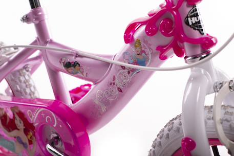 Vélo enfant disney princess 14' Rose-blanc 5 - vertbaudet enfant 