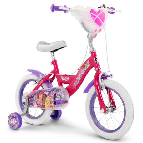 Vélo enfant disney princess 14' Rose-violet 1 - vertbaudet enfant 