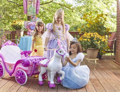 Cheval et charrette électrique disney princess Rose 6 - vertbaudet enfant 
