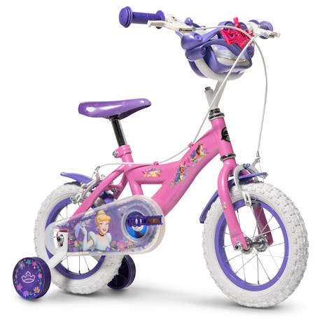 Vélo enfant disney princess 12' Rose-violet 1 - vertbaudet enfant 