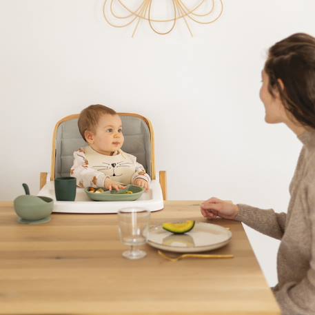 Coffret repas silicone 4 pièces Vert 4 - vertbaudet enfant 