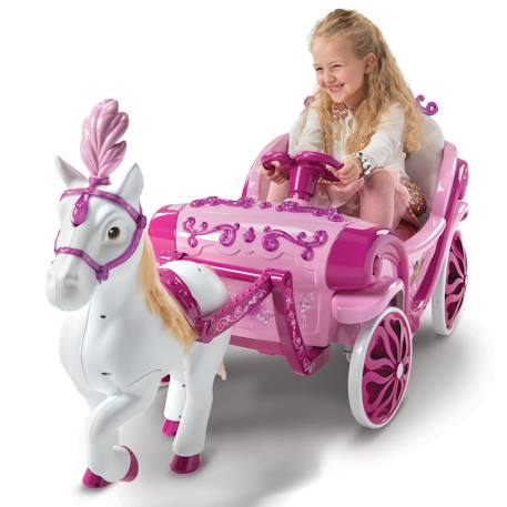 Cheval et charrette électrique disney princess Rose 2 - vertbaudet enfant 