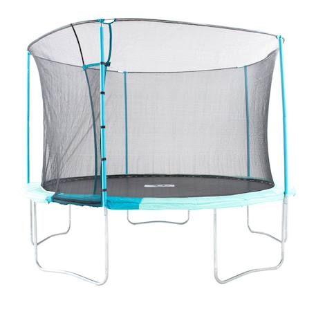 Trampoline rond ouverture igloo  métal d360cm Bleu - gris - noir 1 - vertbaudet enfant 