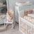 Couverture d'emmaillotage molletonnée néo vintage Néo vintage imprimé floral, beige, blanc 5 - vertbaudet enfant 