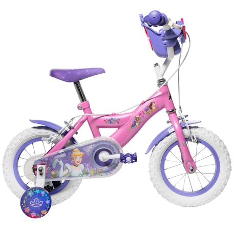Vélo enfant disney princess 12' Rose-violet 2 - vertbaudet enfant 