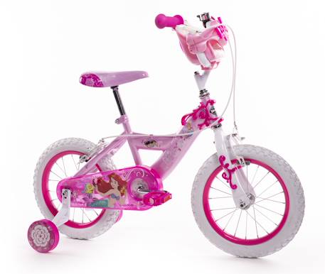 Vélo enfant disney princess 14' Rose-blanc 1 - vertbaudet enfant 
