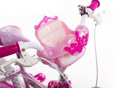 Vélo enfant disney princess 14' Rose-blanc 3 - vertbaudet enfant 