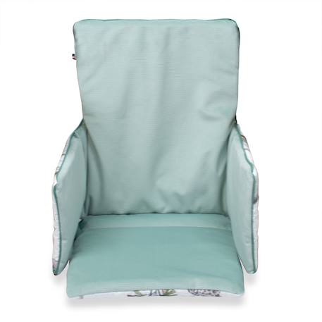 Coussin de chaise haute réversible safari Safari, vert, gris, blanc 3 - vertbaudet enfant 