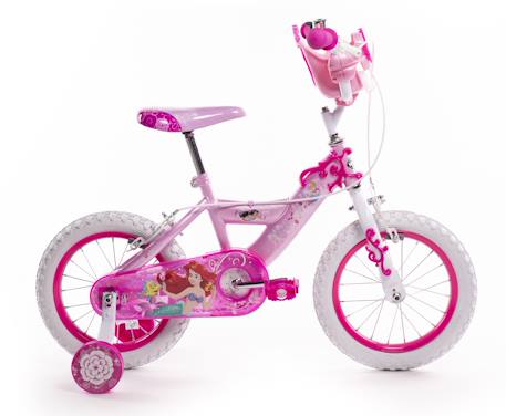 Vélo enfant disney princess 14' Rose-blanc 2 - vertbaudet enfant 