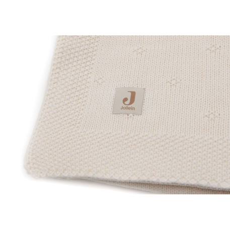 Couverture berceau cosy knit en coton Blanc+Ivoire+Vert d'eau 7 - vertbaudet enfant 