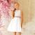 Robe demoiselle d'honneur    fleurie   hepburn Blanc rose 1 - vertbaudet enfant 