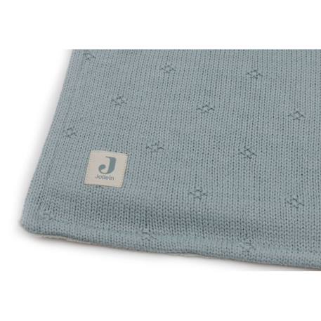 Couverture berceau cosy knit en coton Blanc+Ivoire+Vert d'eau 13 - vertbaudet enfant 