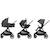 Pack poussette trio luvia Mineral graphite 2 - vertbaudet enfant 
