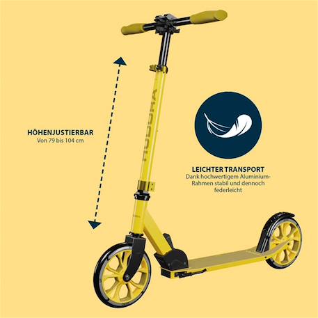 Scooter up 200 Jaune 3 - vertbaudet enfant 