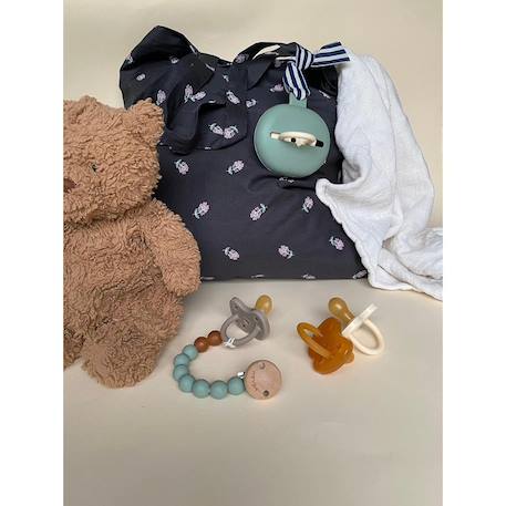 Etui à tétines en caoutchouc naturel Rose+Vert 9 - vertbaudet enfant 