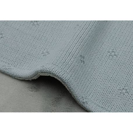 Couverture berceau cosy knit en coton Blanc+Ivoire+Vert d'eau 14 - vertbaudet enfant 