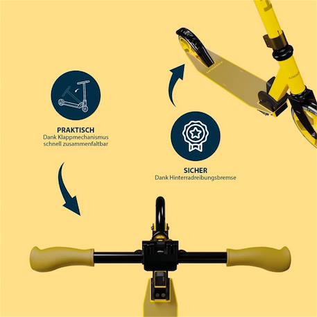 Scooter up 200 Jaune 4 - vertbaudet enfant 