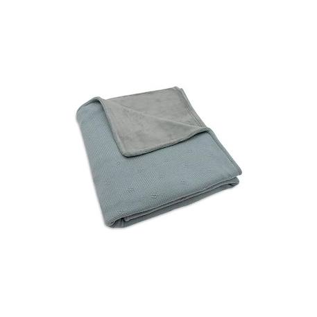 Couverture berceau cosy knit en coton Blanc+Ivoire+Vert d'eau 12 - vertbaudet enfant 