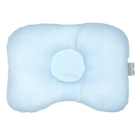 Coussin cale-tête ergonomique en gaze de coton jeanne Beige+Blanc+Bleu+Camel+Écru+Rose+Terracotta+Vert de gris 9 - vertbaudet enfant 