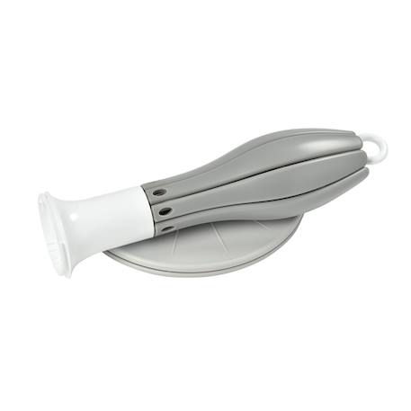 Egoutte biberons pliable compact et nomade capacité 8 biberons Gris+Rose+Terre argile 3 - vertbaudet enfant 