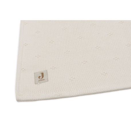 Couverture berceau cosy knit en coton Blanc+Ivoire+Vert d'eau 4 - vertbaudet enfant 