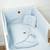 Tour de lit universel en gaze de coton nid d'abeille Beige+Bleu+Écru+Rose 5 - vertbaudet enfant 