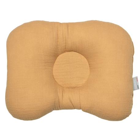 Coussin cale-tête ergonomique en gaze de coton jeanne Beige+Blanc+Bleu+Camel+Écru+Rose+Terracotta+Vert de gris 13 - vertbaudet enfant 