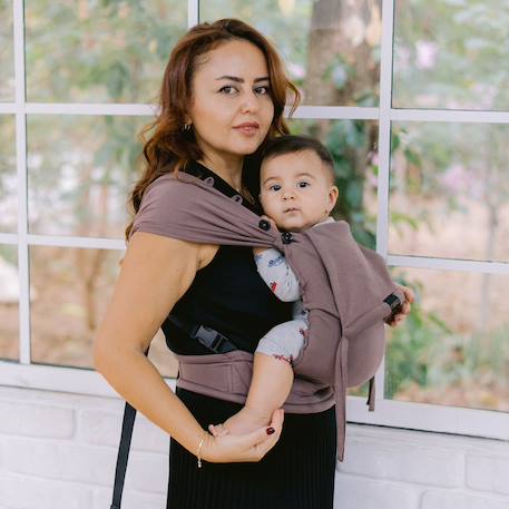 Porte-bébé tiny - taupe Beige 2 - vertbaudet enfant 
