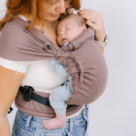 Porte-bébé tiny - taupe Beige 1 - vertbaudet enfant 