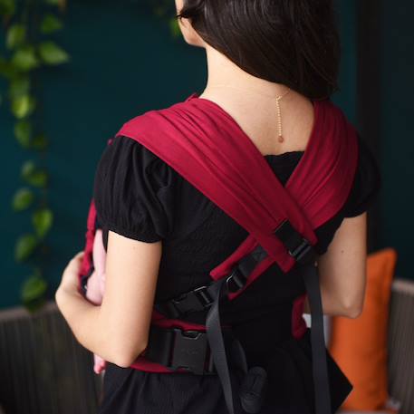 Porte-bébé tiny - sangria Rouge 3 - vertbaudet enfant 