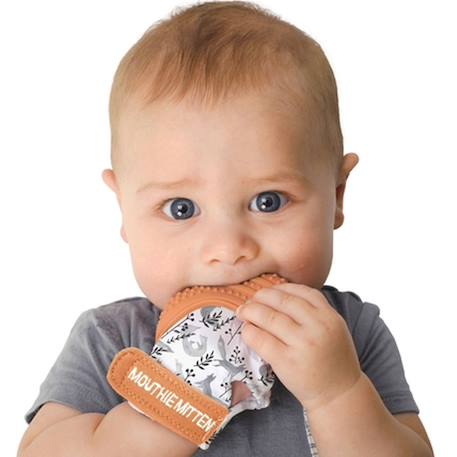 Mitaine de dentition cannelle Marron 2 - vertbaudet enfant 