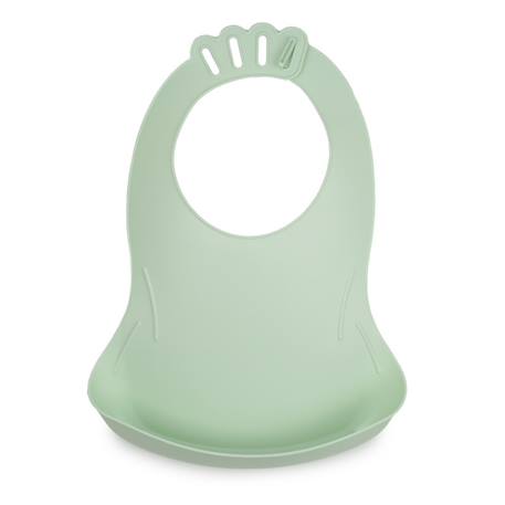 Bavoir bibou avec récupérateur Gris charme+Jaune citron+Lilas+Vert céladon 16 - vertbaudet enfant 