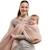 Porte-bébé boba ring sling en lin peony Rose 3 - vertbaudet enfant 