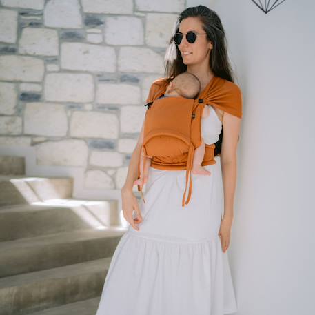 Porte-bébé tiny - cinnamon Orange 2 - vertbaudet enfant 