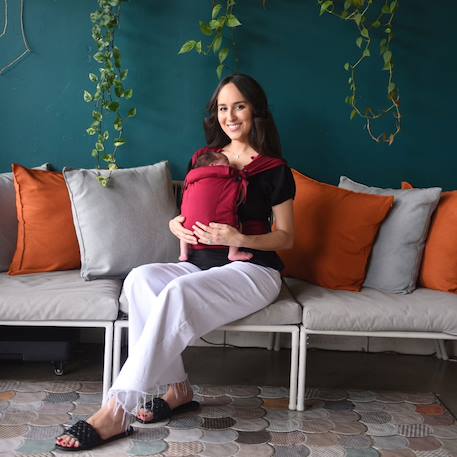 Porte-bébé tiny - sangria Rouge 4 - vertbaudet enfant 