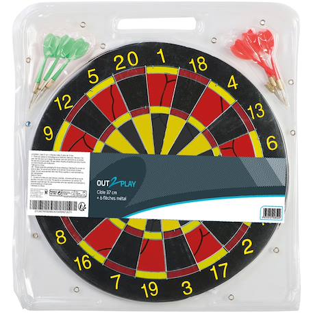 Cible électronique 37cm avec 6 fléchettes Multicolore 1 - vertbaudet enfant 