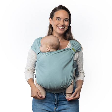 Porte-bébé hybride boba bliss sea mist Vert menthe 2 - vertbaudet enfant 