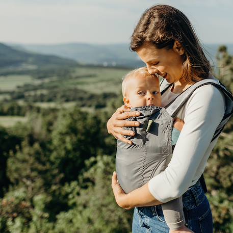Porte-bébé boba air gris Gris 5 - vertbaudet enfant 