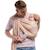 Porte-bébé boba ring sling en lin peony Rose 4 - vertbaudet enfant 