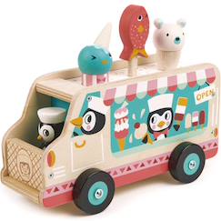 Jouet-Chariot de crème glacée pingouins