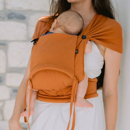 Porte-bébé tiny - cinnamon Orange 1 - vertbaudet enfant 